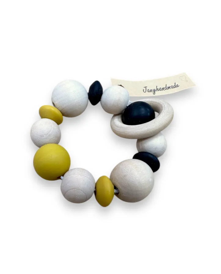 HandMade kousátko černožluté