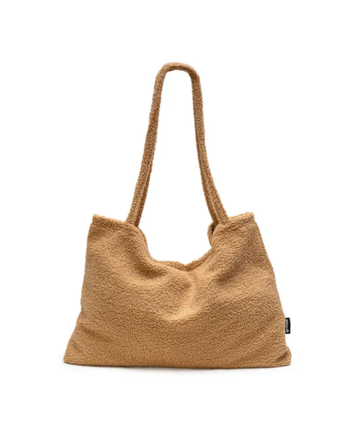 Shopper bag teddy brown