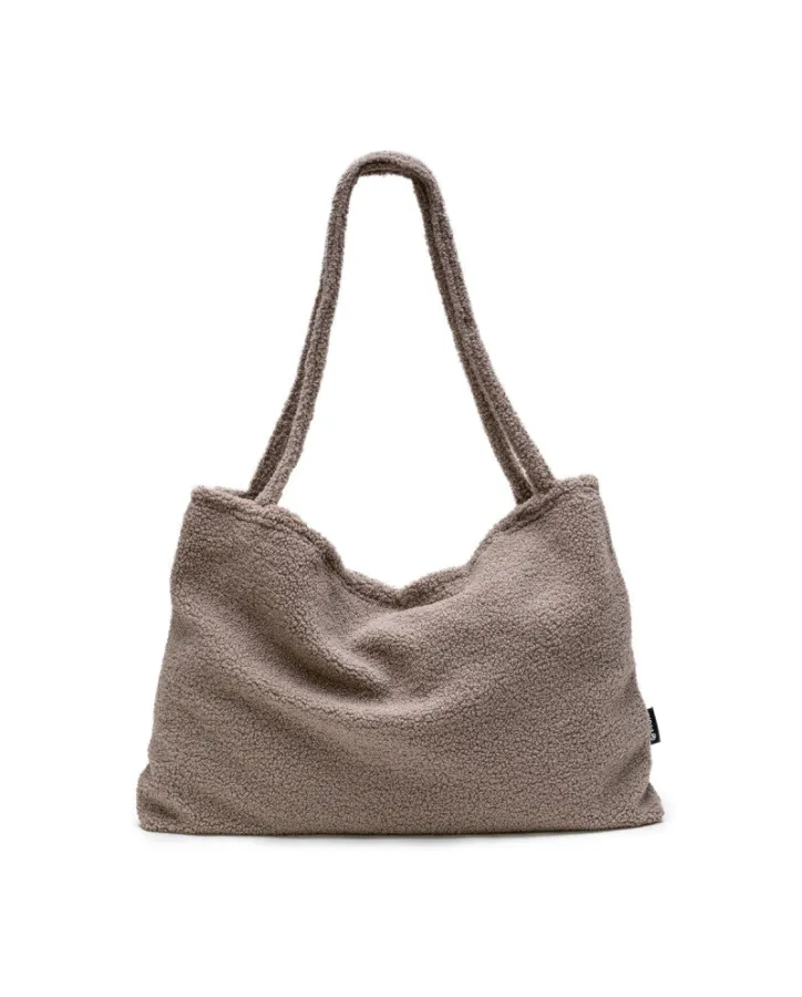 Shopper bag teddy grey