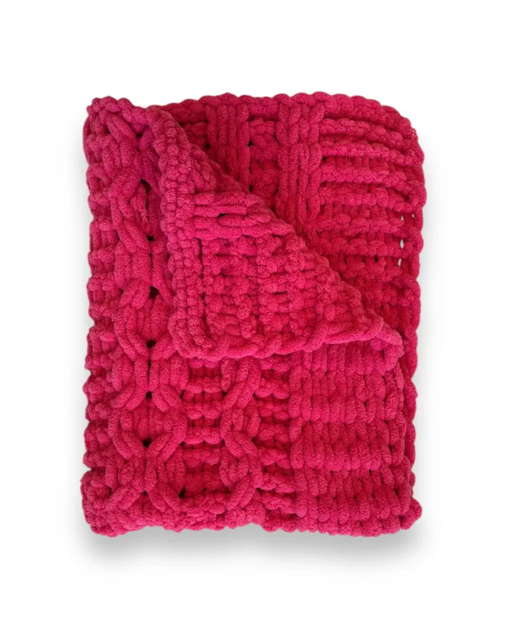 HandMade deka fuchsia růžová 65x80cm