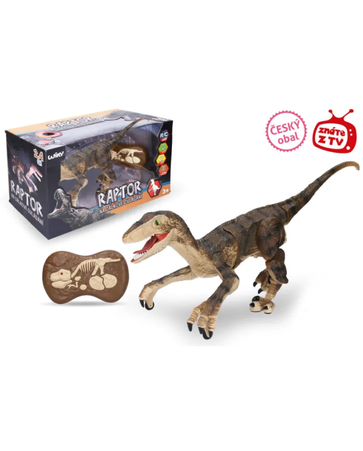 Raptor RC na dálkové ovládání hnědý 45cm