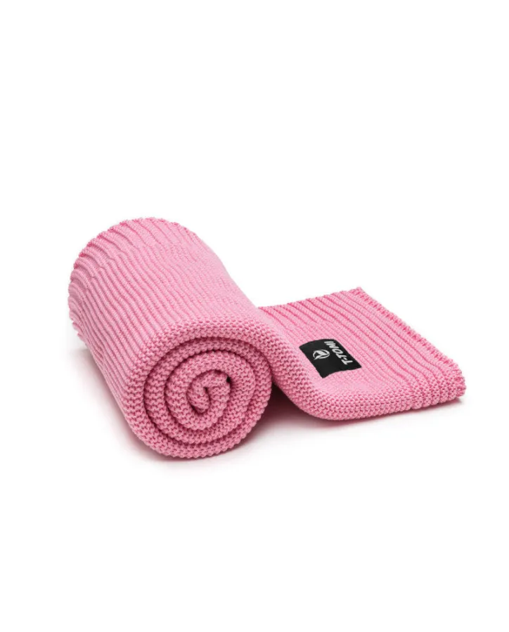 Pletená deka pink waves