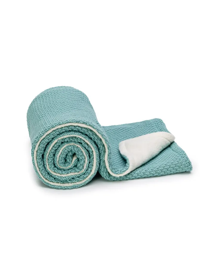 Pletená deka warm mint