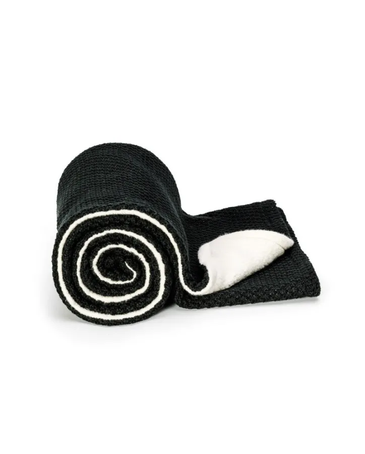 Pletená deka warm black
