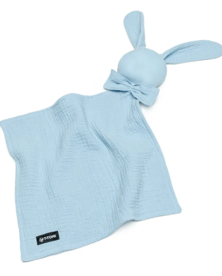 Organic muslin sleeper blue