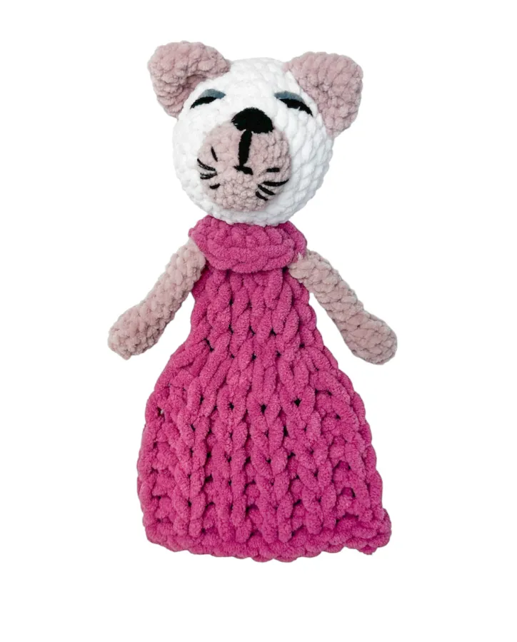HandMade hračka - růžová kočička