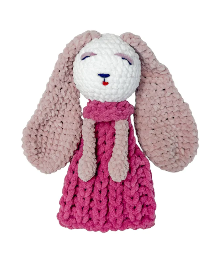 HandMade hračka - růžový králíček