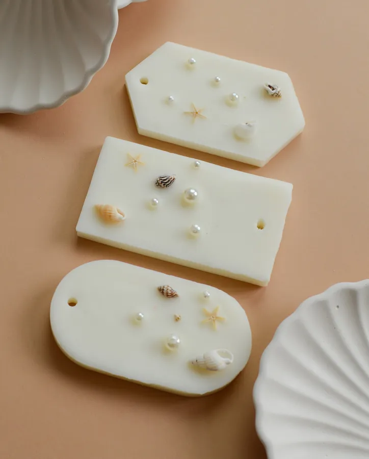 Vonný vosk s mušličkami, 3ks