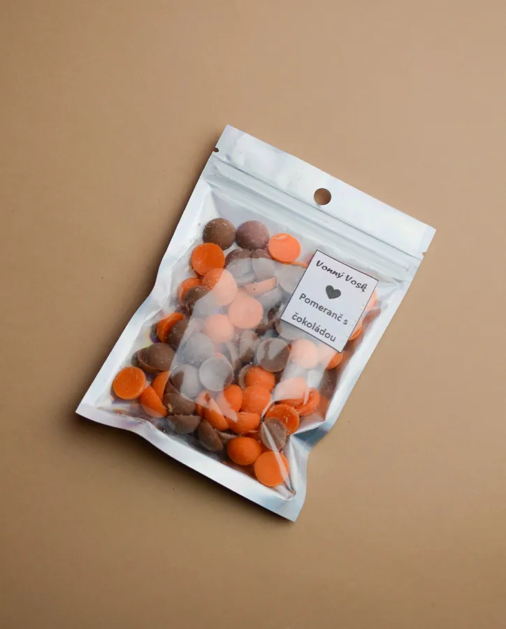 Vonný vosk čokoláda + pomeranč mix