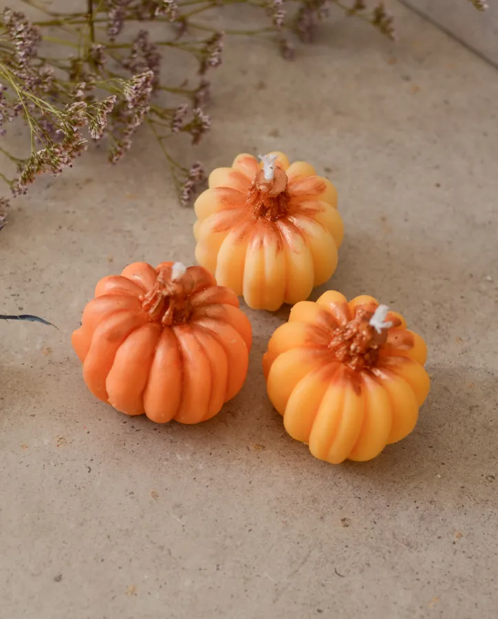 Sójová svíčka dýně, 3ks