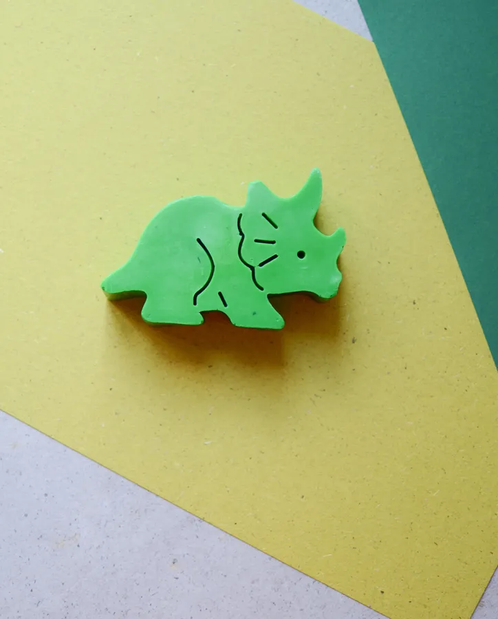 Mýdlo dinosaurus triceratops světle zelený