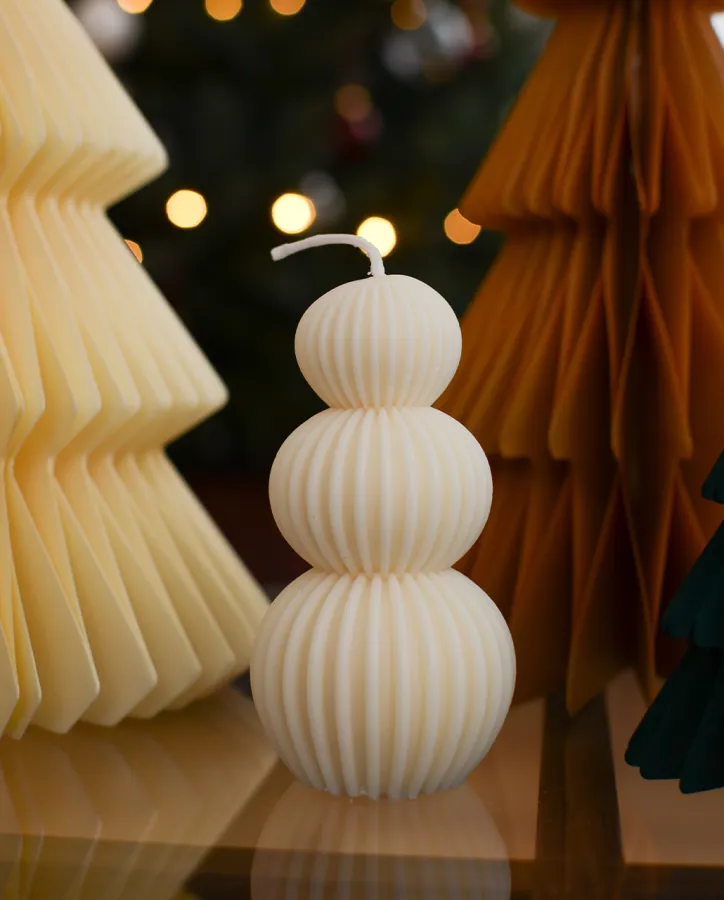 Sójová svíčka tříkuličková