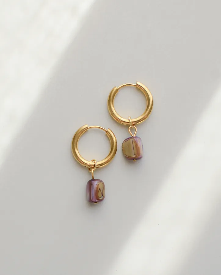 Aurora Drop Hoops - náušnice