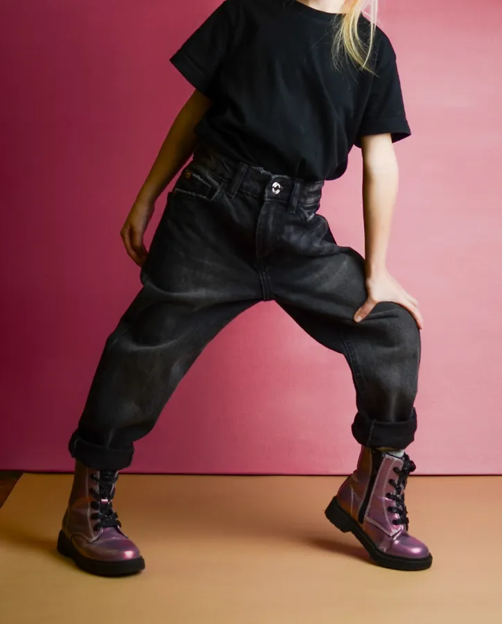 Džíny mom fit černá