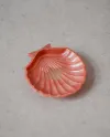 Pryskyřicová mušle na šperky lososová
